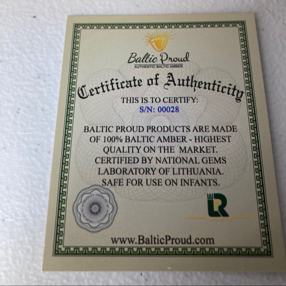 Authentic Baltic Amber Cognac Beaded Necklace 18" - Picture 6 of 16